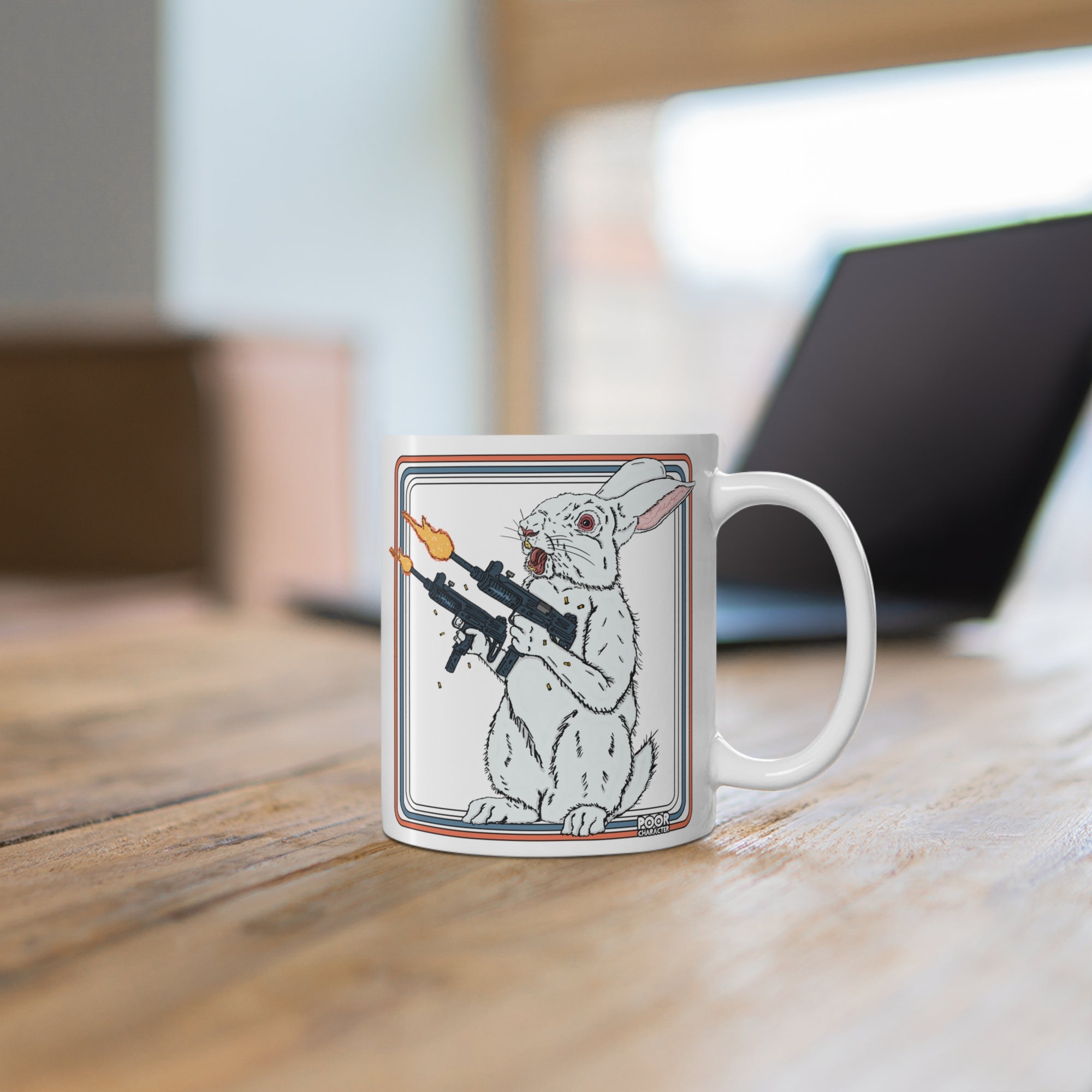 BLASTIN' BUNNY COFFEE MUG