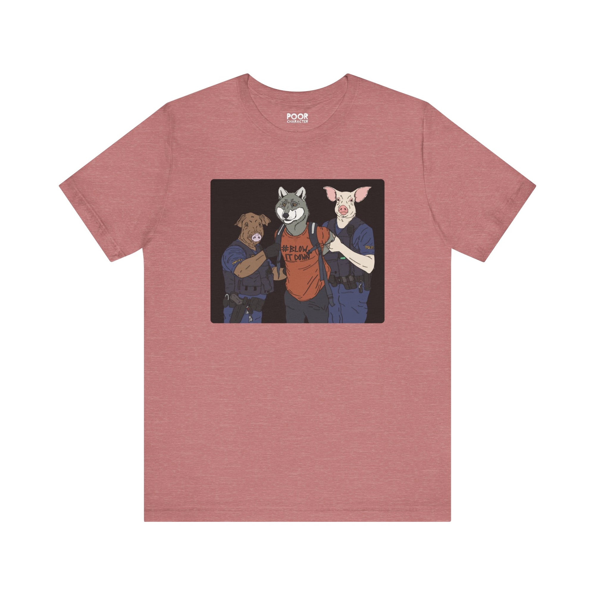 BIG BAD PROTESTING WOLF T-SHIRT