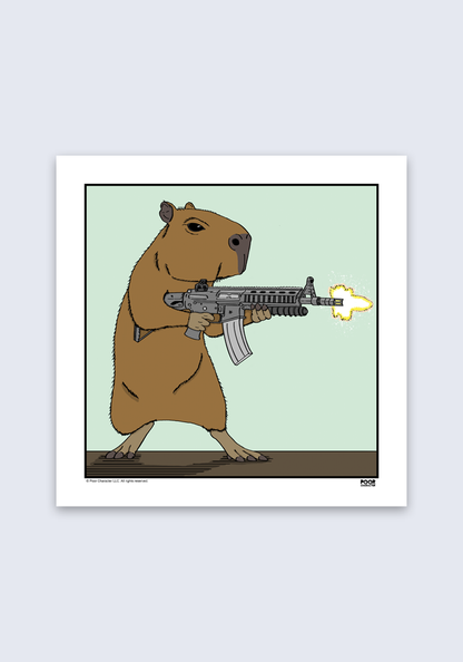 Capybara Commando Print