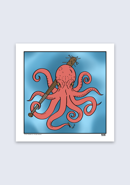 Badass Octopus Print