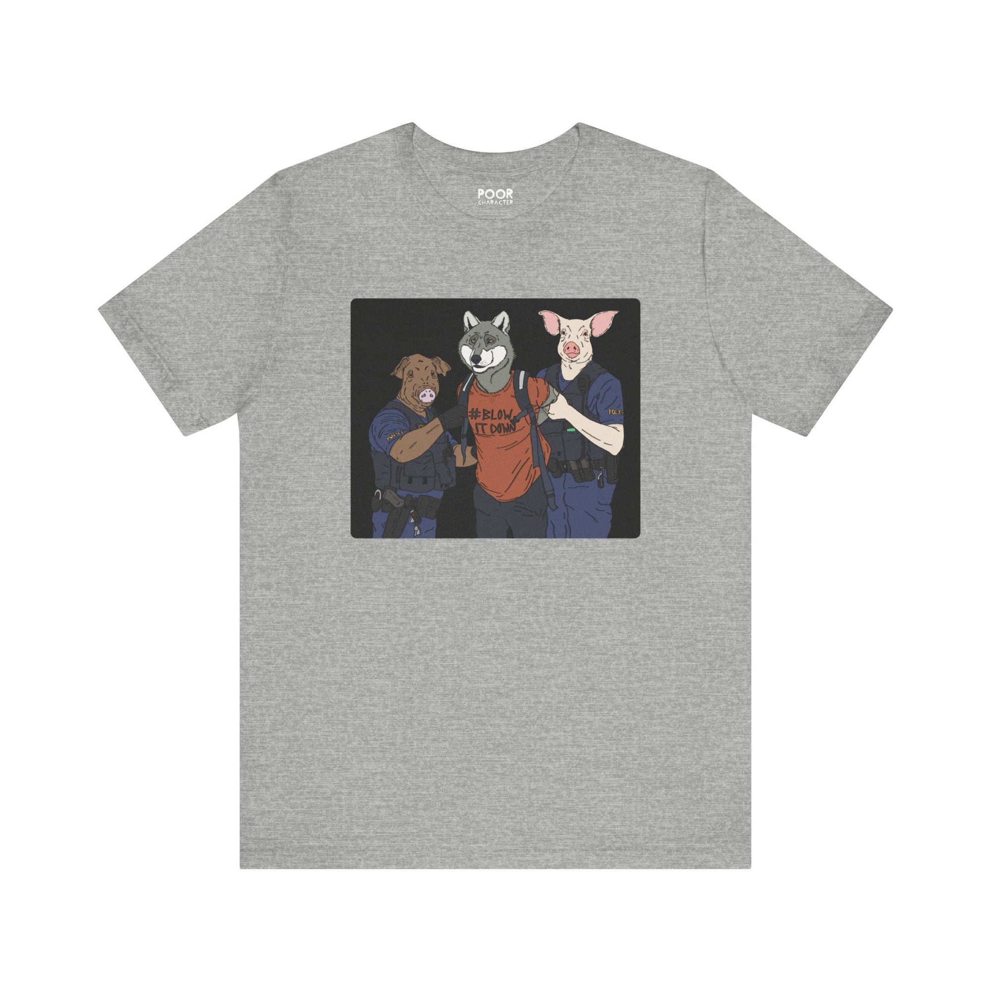 BIG BAD PROTESTING WOLF T-SHIRT
