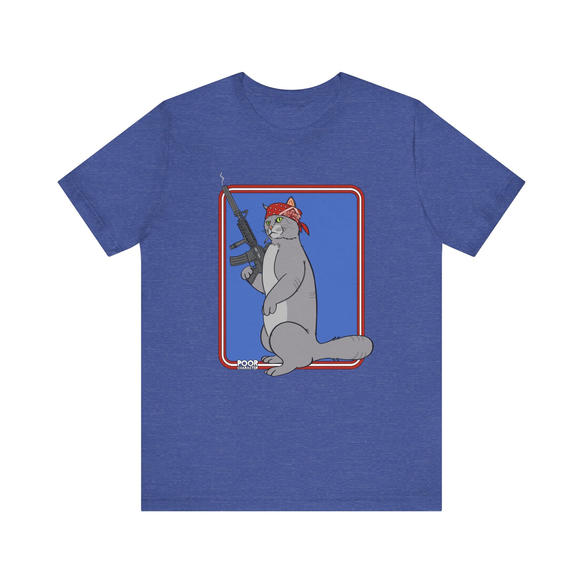 CAT WITH A GAT T-SHIRT