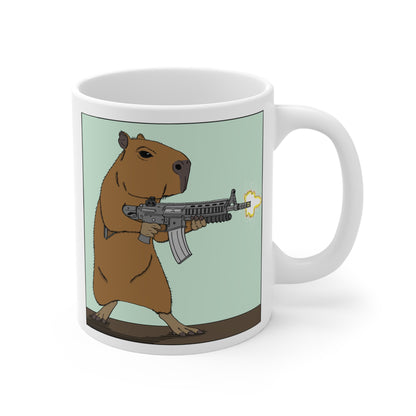 Capybara Commando 11oz Coffee Mug