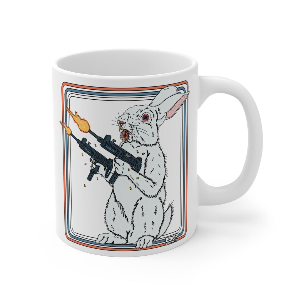 BLASTIN' BUNNY COFFEE MUG