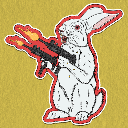 Blastin' Bunny Sticker