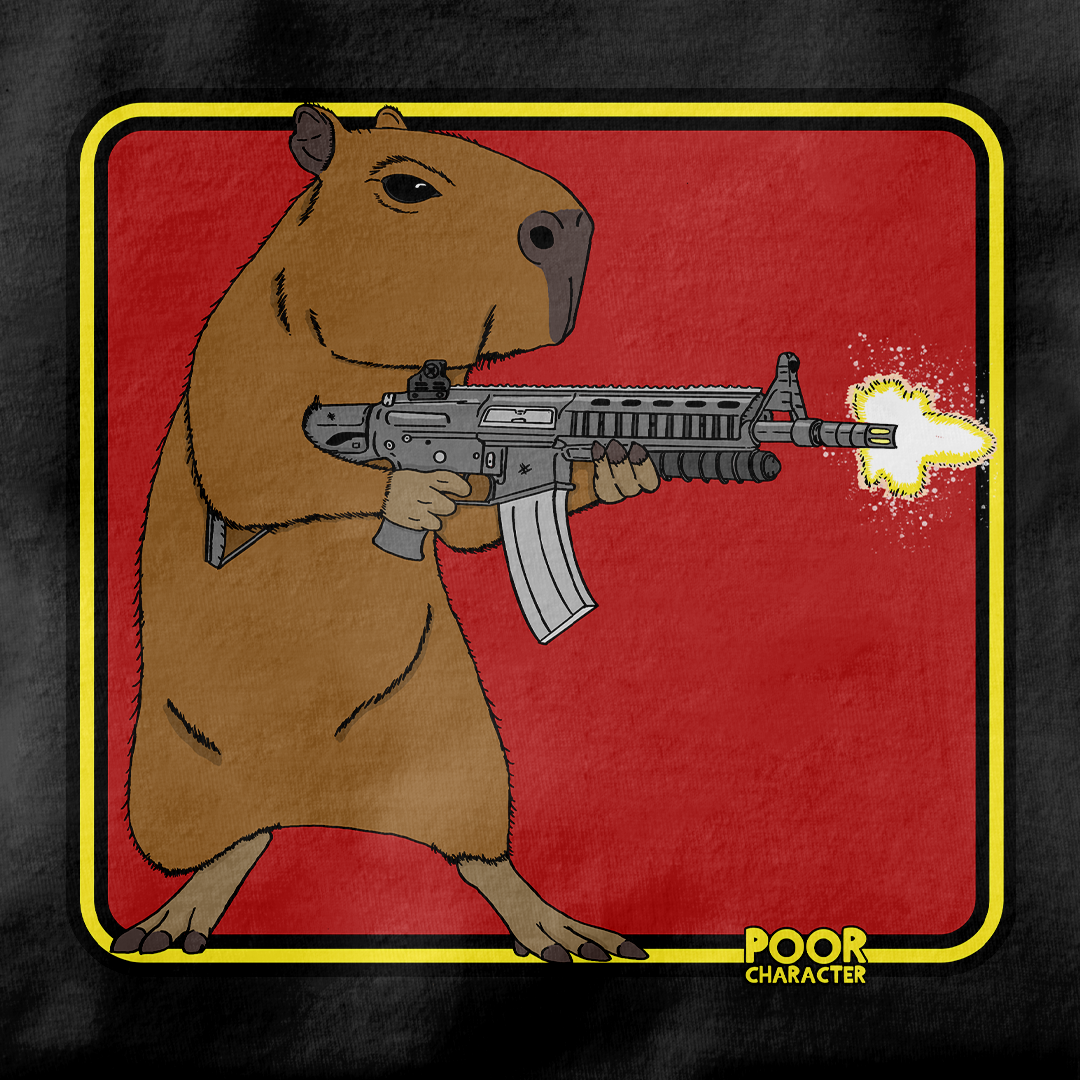 CAPYBARA COMMANDO T-SHIRT