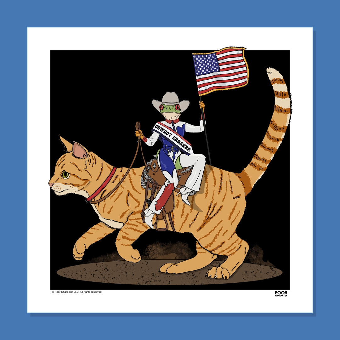 COWBOY CROAKER PRINT