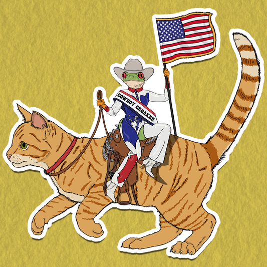 Cowboy Croaker Sticker