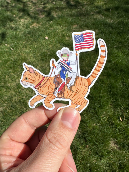 Cowboy Croaker Sticker