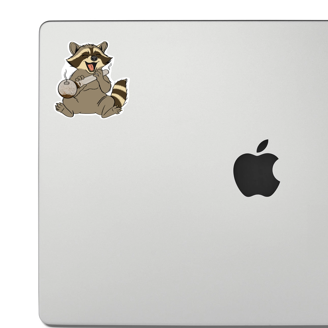 METHING AROUND RACCOON STICKER