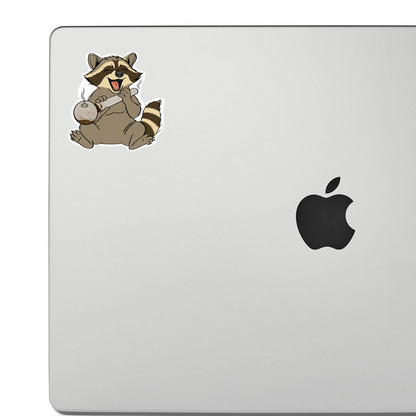 METHING AROUND RACCOON STICKER