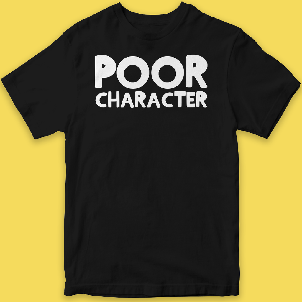 POOR CHARACTER LOGO T-SHIRT
