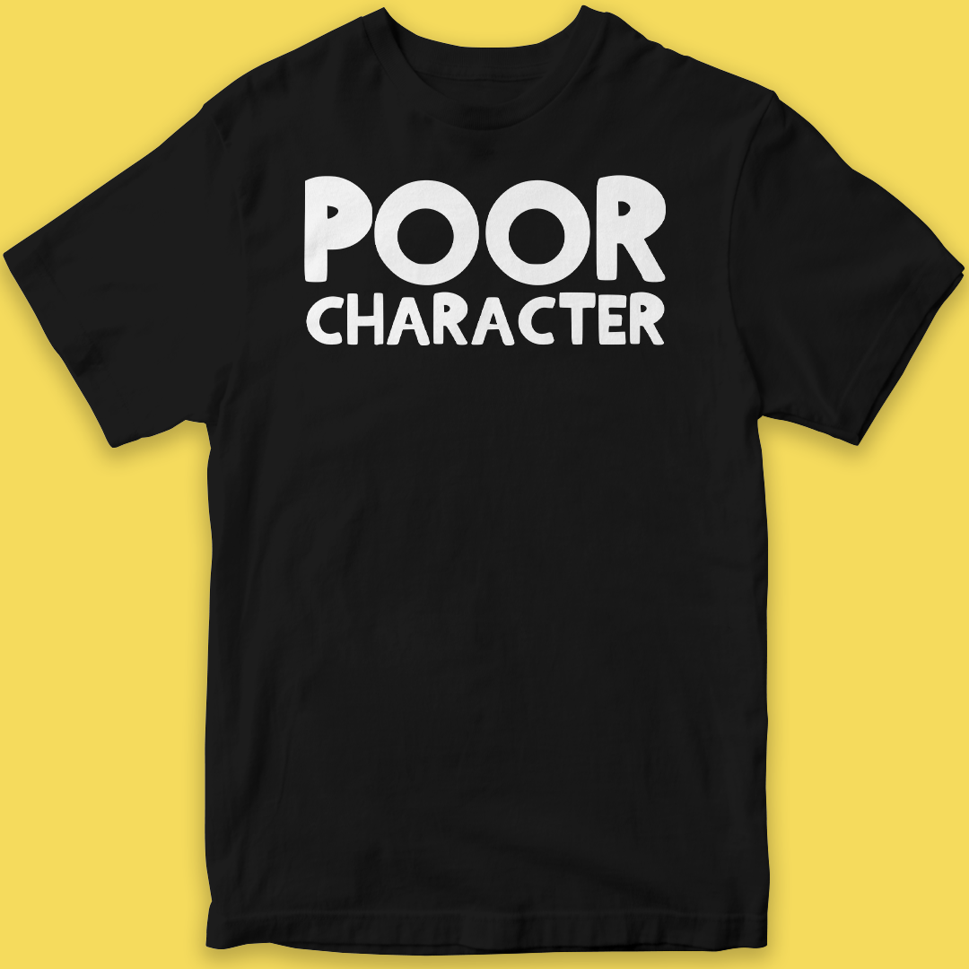 POOR CHARACTER LOGO T-SHIRT
