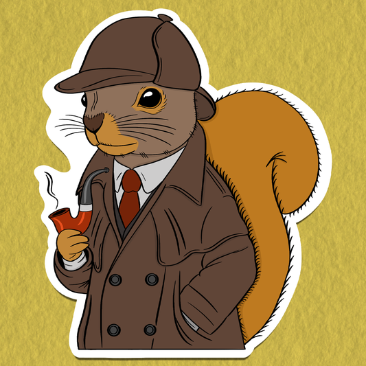 Squirrlock Holmes Sticker