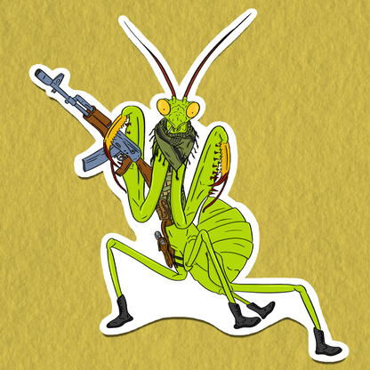 Tactical Mantis Sticker