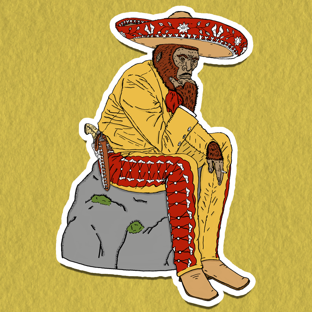 Thinking Sasquatchino Sticker