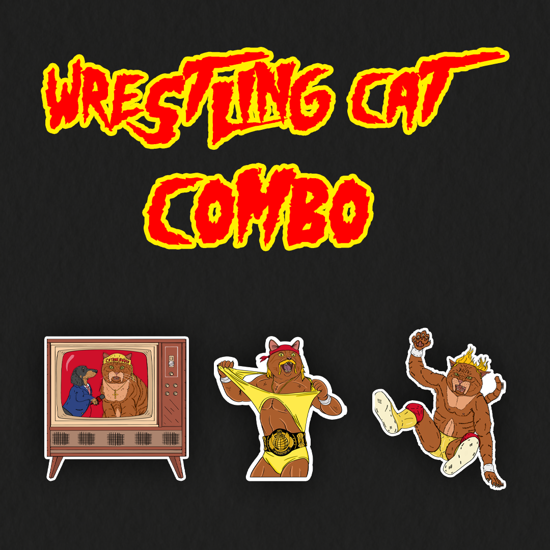 Wrestling Cat Combo 3-Pack