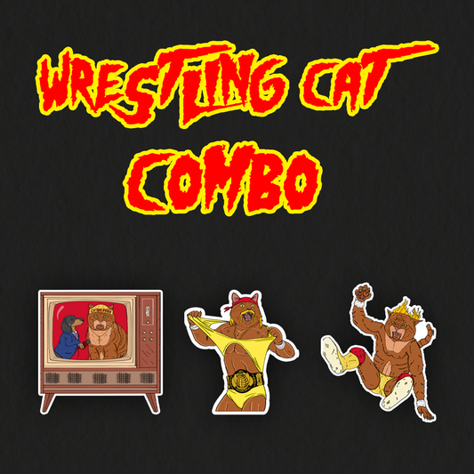 Wrestling Cat Combo 3-Pack