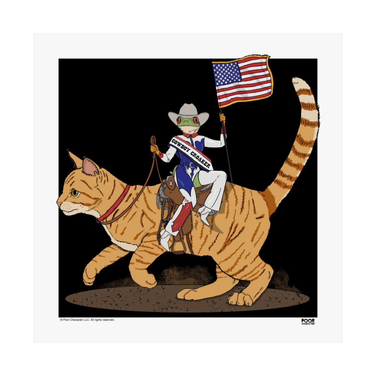 COWBOY CROAKER PRINT