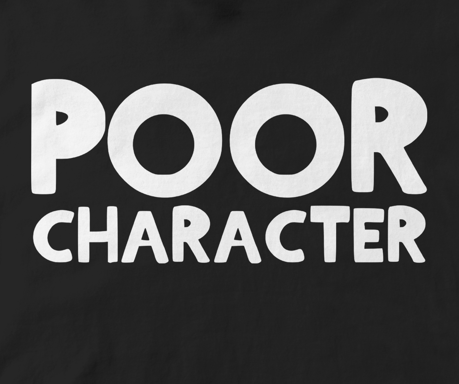 POOR CHARACTER LOGO T-SHIRT
